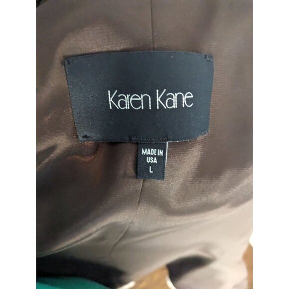 Karen Kane Soft Boho Lagenlook Faux Fur Open Front Asymmetrical Hem Vest Large - Picture 3 of 6